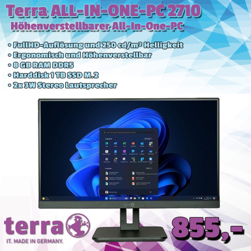 TERRA ALL-IN-ONE-PC 2710 HA GREENLINE um 855 €