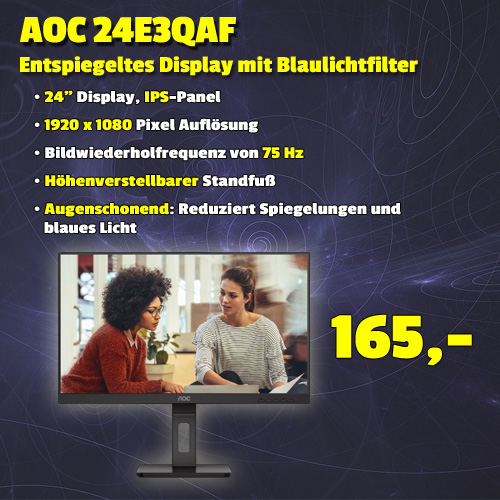 AOC 24E3QAF um 165 €