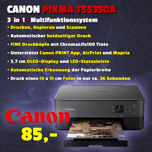 Canon Pixma TS5350a um 85 €