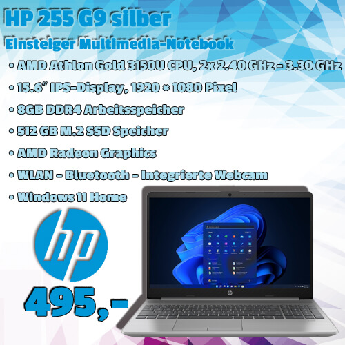 HP 255 G9 Notebook um 495 €
