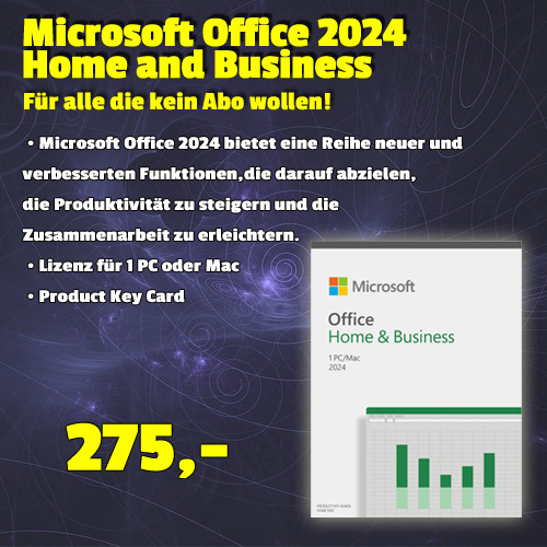 Microsoft Office 2024 Home and Business um 275 €