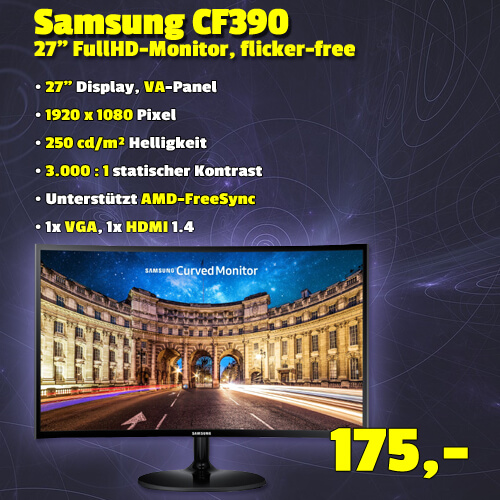 Samsung CF390, 27" um 175 €