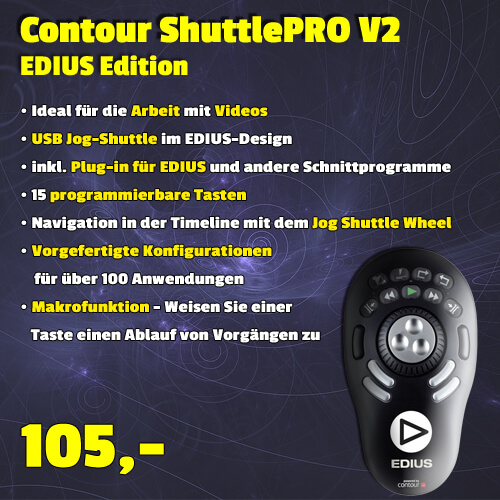 ContourDesign ShuttlePRO V2 - EDIUS Edition um 105 €