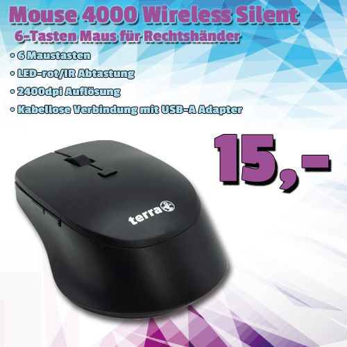 TERRA Mouse 4000 Wireless Silent um 15 €