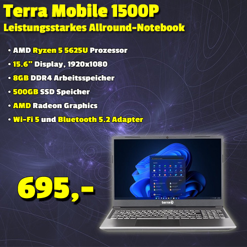 Terra Mobile 1500P um 695 €