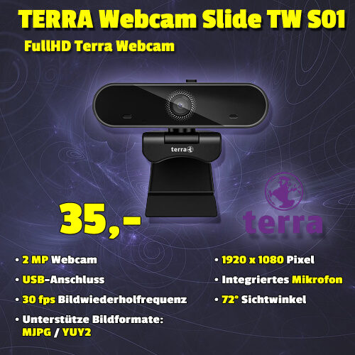 TERRA Webcam Slide TW‑S01 um 35 €